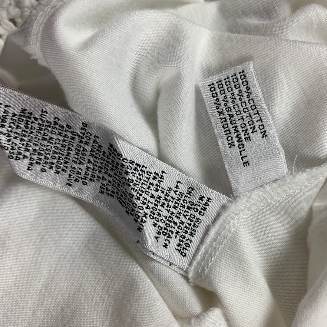 RALPH LAUREN Black Label Size M White Cotton Crochet Racerback Long Dress