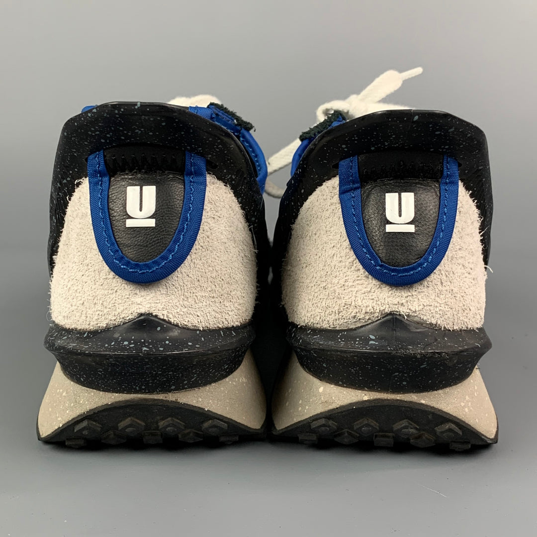 NIKE x UNDERCOVER Size 10.5 Blue & Black Color Block Nylon Daybreak Sneakers