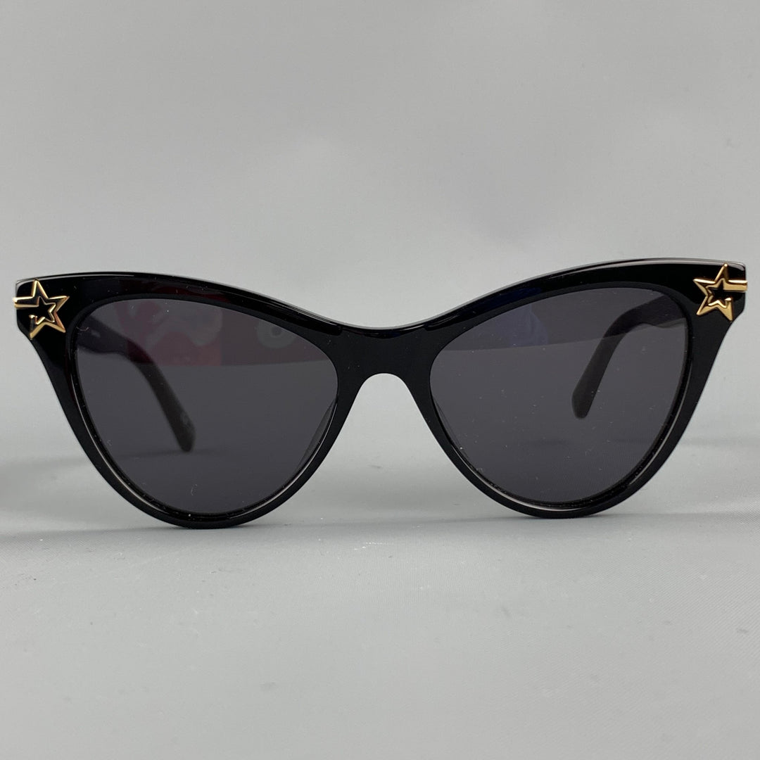 STELLA McCARTNEY SC0212S Black Acetate Star Cat Eye Sunglasses