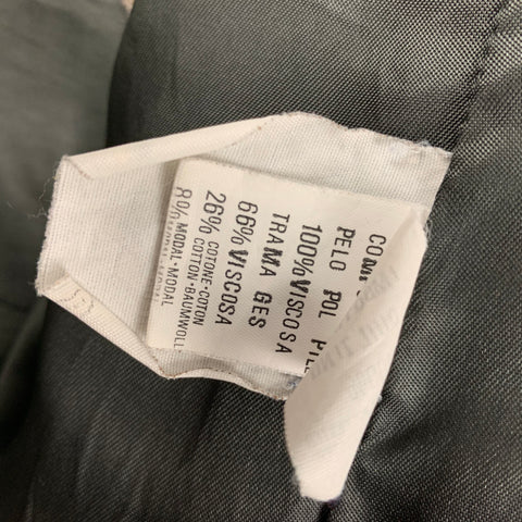 GIANFRANCO FERRE Taille 6 Manteau à capuche en viscose taupe