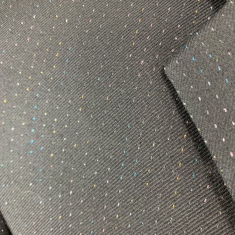 COMME des GARCONS HOMME PLUS Taille M Veste courte en laine noire métallisée