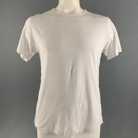 RAG & BONE Size L White Cotton Short Sleeve T-shirt