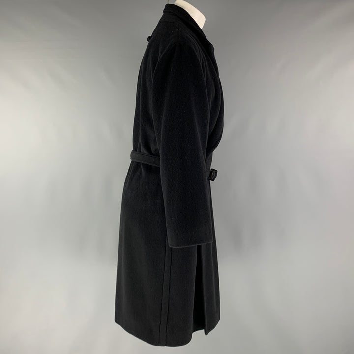 JEAN PAUL GAULTIER Size 38 Black Angora Wool Belted Coat