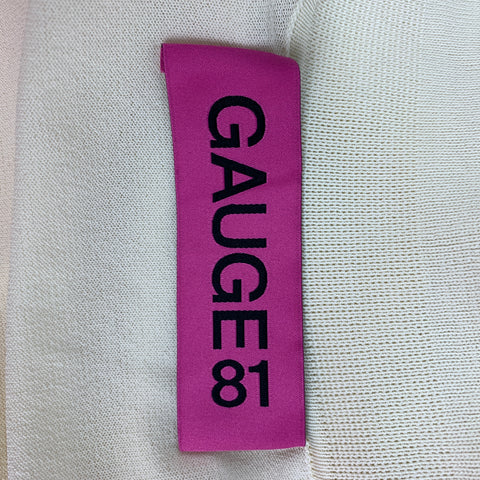 GAUGE 81 Size XS Cream Viscose Polyamide Dropped Waist Nojas Dress