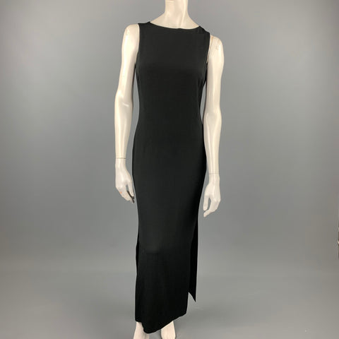 APOSTROPHE Taille 6 Robe de Cocktail Colonne Crêpe Acétate / Viscose Noir