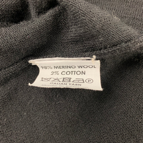 DRIES VAN NOTEN Size S Black Merino Wool Blend Pullover