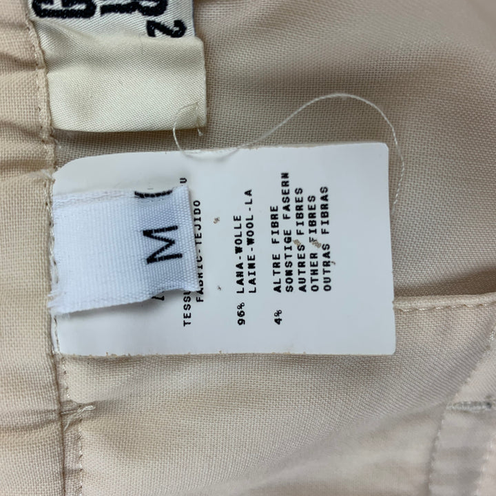 JEAN PAUL GAULTIER Size M Cream Wool Blend Drawstring Casual Pants