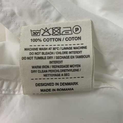 NORSE PROJECTS Size XL White Solid Cotton One pocket Long Sleeve Shirt