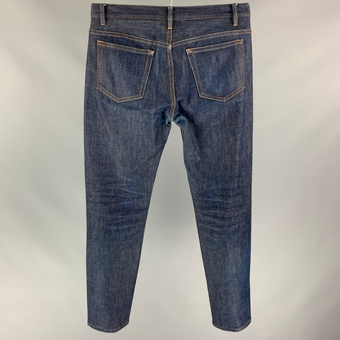 A.P.C. Size 30 Indigo Denim Contrast Stitch Petit Standard Jeans