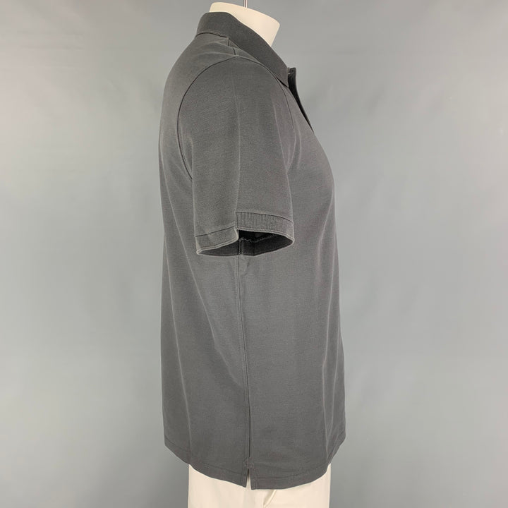 LOUIS VUITTON Size XL Grey Cotton Buttoned Polo