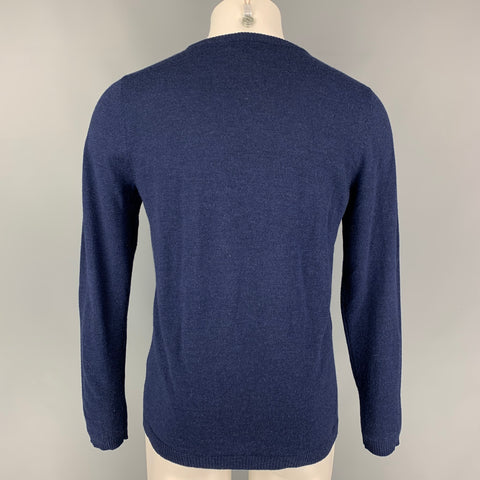 BELLA FREUD Size M Navy Multi-Color Knit 1970 Sweater
