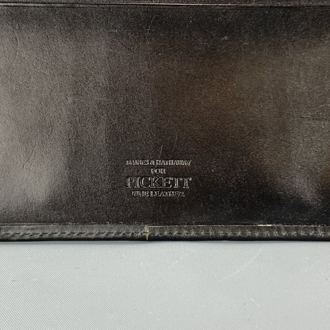 PICKETT Black Leather Card Case Wallet