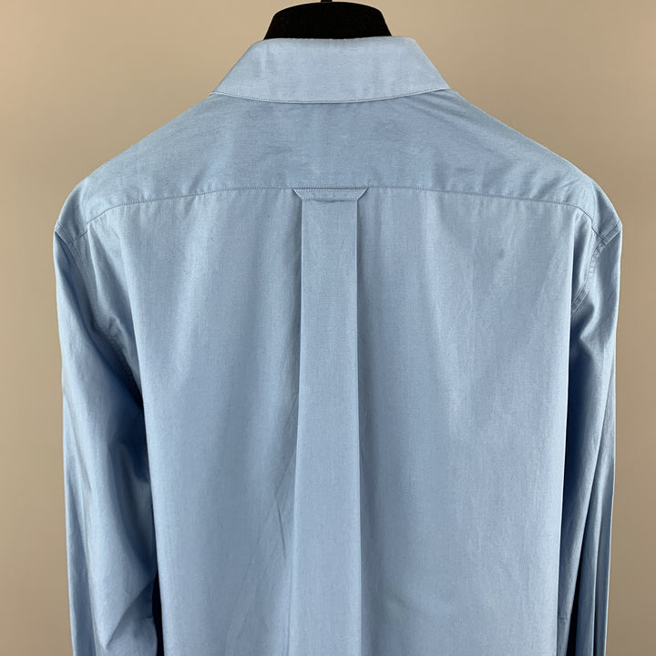 ALEXANDER MCQUEEN Size XS Blue Cotton Long Sleeve Shirt