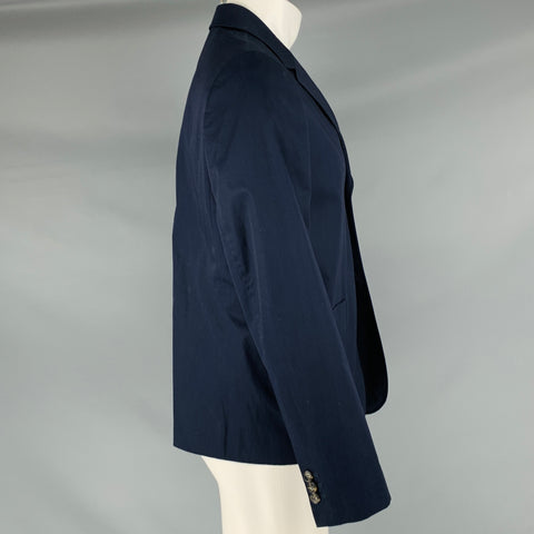 CARVEN Taille 40 Veste à simple boutonnage en coton marine