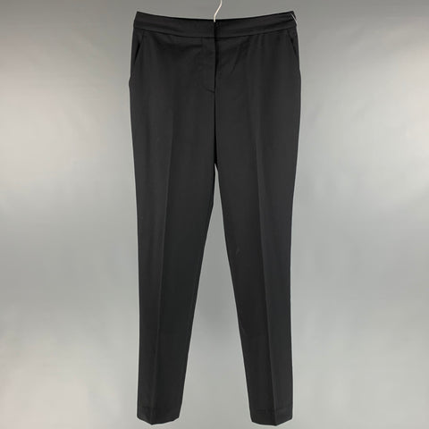 STELLA McCARTNEY Size 6 Black Wool Solid Zip Fly Dress Pants