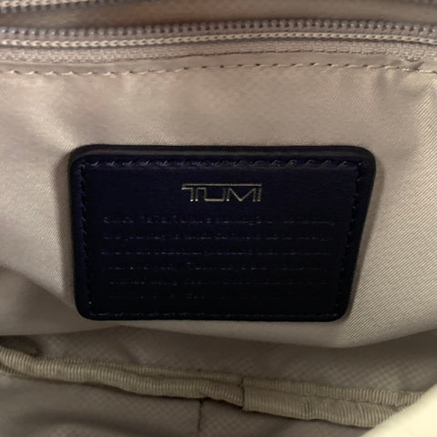 TUMI Navy Nylon Cross Body Voyageur Troy Handbag