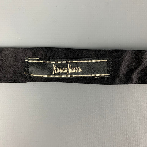 NEIMAN MARCUS Black Silk Bow Tie