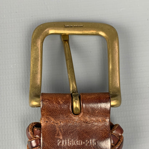 POLO by RALPH LAUREN Size 36 Brown Woven Leather Belt