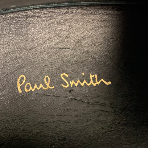 PAUL SMITH Size 11 Black Leather Lace Up Shoes