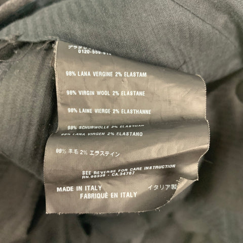 PRADA Size 28 Grey Virgin Wool Dress Pants