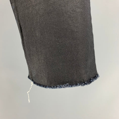 G-STAR Size 32 Black Coated Canvas Jeans