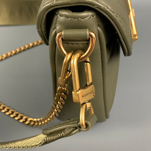 LOUIS VUITTON Olive Quilted Leather New Wave Multi Pochette Bag