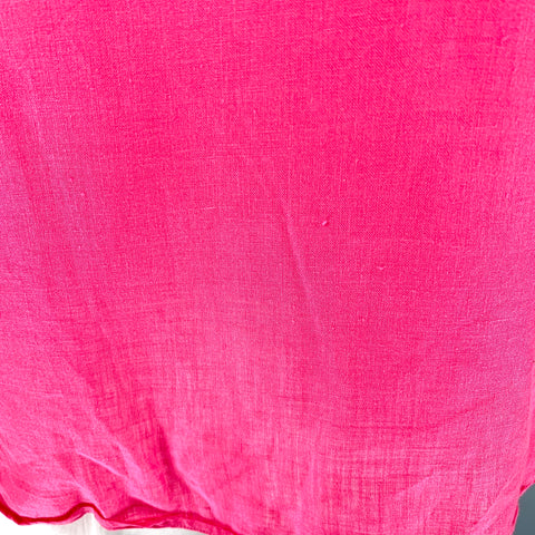 RALPH LAUREN Size XXL Pink Linen Spread Collar Long Sleeve Shirt