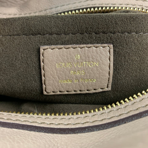 LOUIS VUITTON 2010 Lunar PM Taupe Perforated Leather Satchel Mahina Handbag