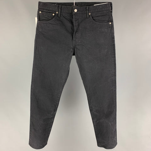 VISVIM Social Sculpture 16 CMYK Talla 36 Vaqueros de mezclilla con orillo negro