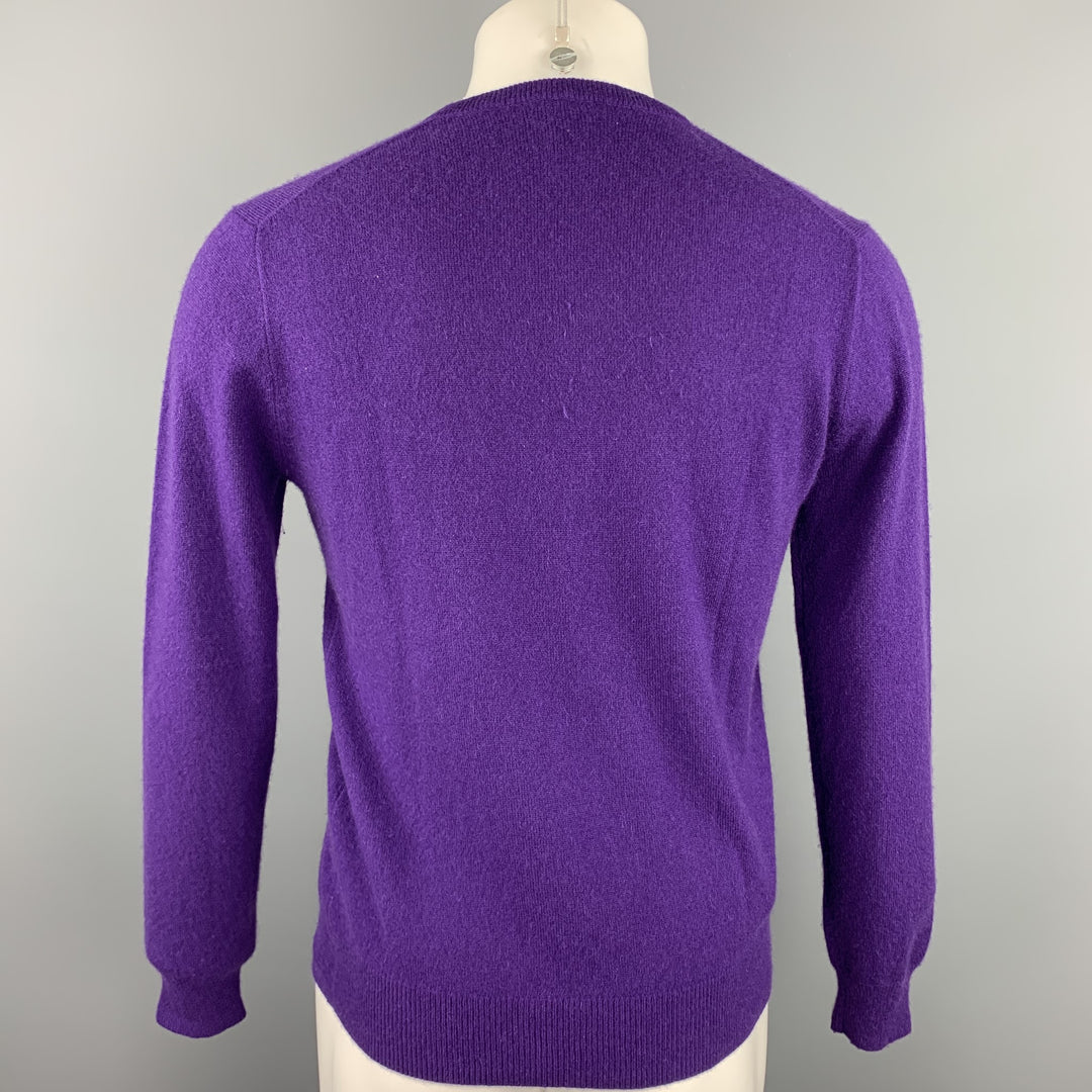 J. CREW Size S Purple Cashmere V-Neck Pullover