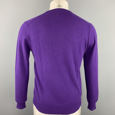 J. CREW Taille S Pull Col V En Cachemire Violet