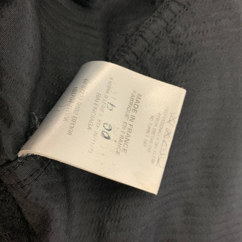 BALENCIAGA Size XS Black Mohair Blend Knitted Oversized Vest