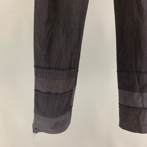 COMME des GARCONS HOMME Size L Navy Patchwork Nylon Cotton Casual Pants