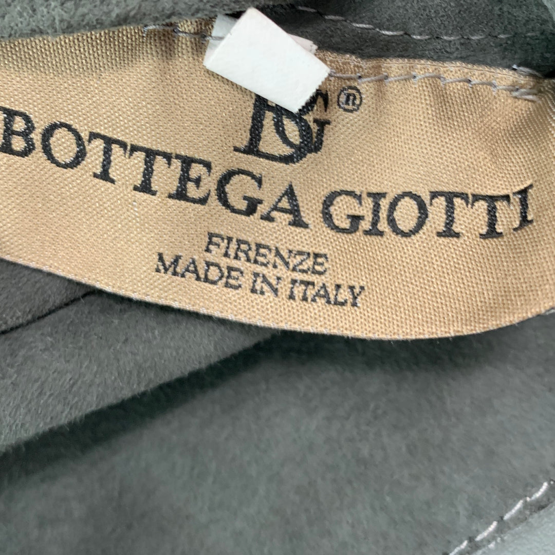 BOTTEGA GIOTTI Size XS Grey Leather Suede Reversible Coat