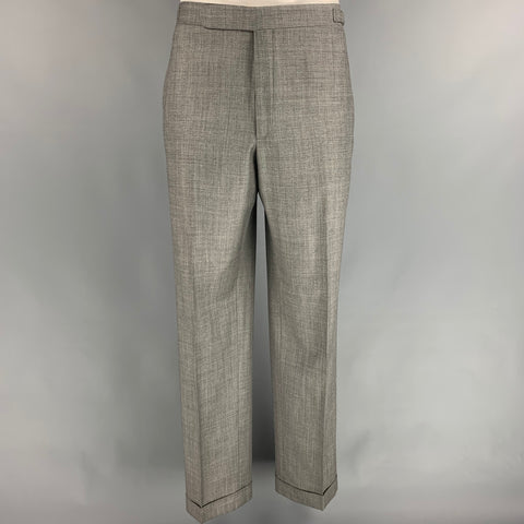 POLO by RALPH LAUREN Size 42 Light Gray Virgin Wool Notch Lapel Suit
