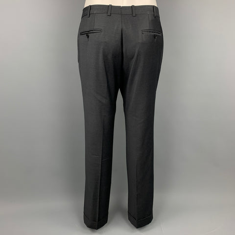 ERMENEGILDO ZEGNA for WILKES BASHFORD Size 40 Gray Wool Notch Lapel Suit