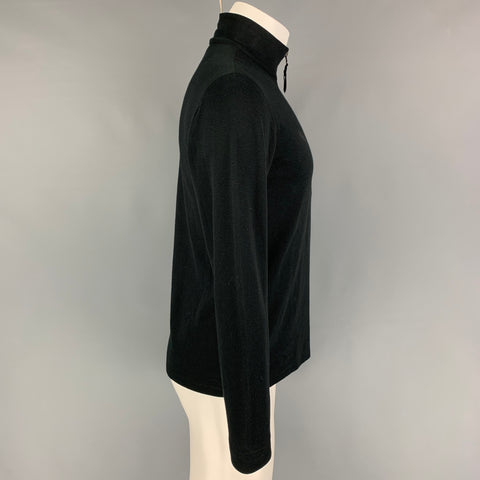 RLX by RALPH LAUREN Size S Black Polyester Cotton Half Zip Pullover