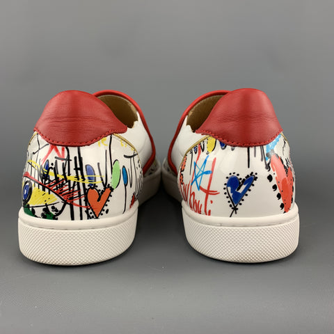 CHRISTIAN LOUBOUTIN Zapatillas Masteralta de charol talla 9