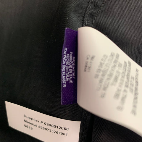 RALPH LAUREN Size 8 Black Cotton Blend Embellishment Jacket