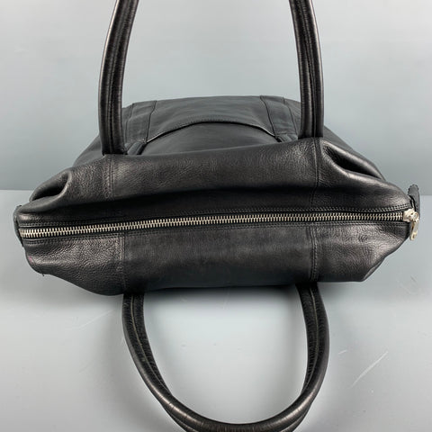 MARTIN MARGIELA Black Leather Top Handles Bags