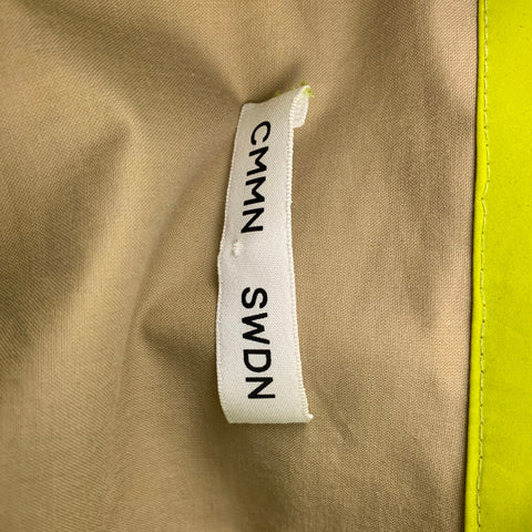 CMMN SWND Size 34 Lime Green Cotton Blend Snaps Jacket
