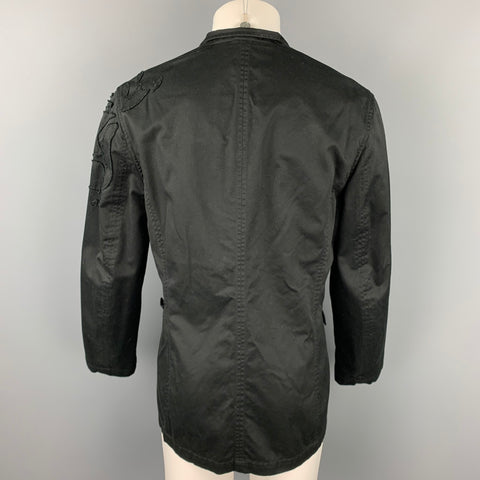 PS by PAUL SMITH Size 40 Black Patches Cotton Buttoned Jacket