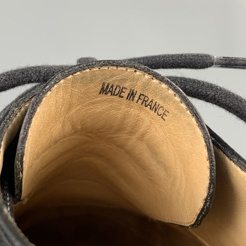 FREE*LANCE Zapatos brogue con cordones de cuero con tachuelas negros talla 7