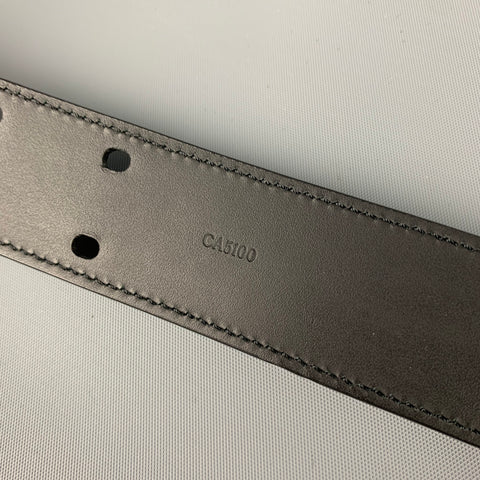 LOUIS VUITTON Size 40 Black Leather Belt