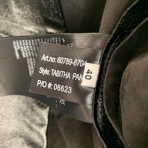 STAND STUDIO Size 4 Black Polyester Blend Faux Leather Leggings