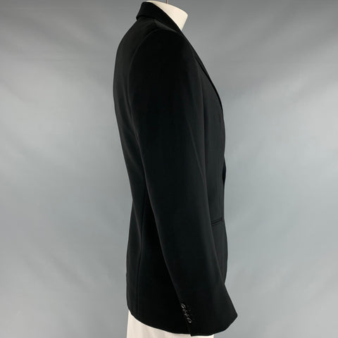 GIORGIO ARMANI Taille 44 Manteau de sport en polyester élasthanne noir