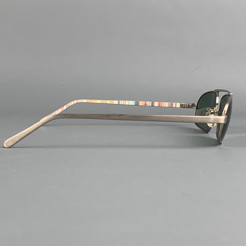 Vintage PAUL SMITH Silver Stripe Metal Sunglasses