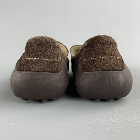 H by HUDSON Size 9 Brown Suede Drivers Tassel Loafers