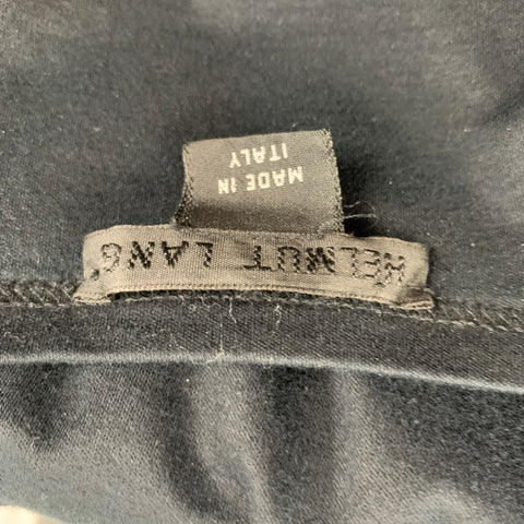 HELMUT LANG Size L Black Cotton Long Sleeve T-shirt