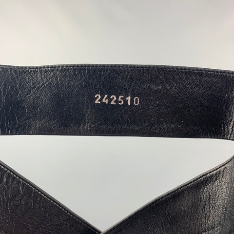 GUCCI Talla 6 Botas Helena con plataforma recortada de cuero negro